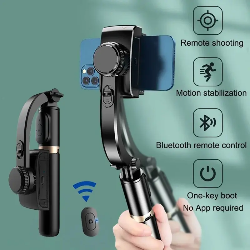 Auto Tracking Tripod - Q08 Ręczny Gimbal Stabilizator Selfie Stick