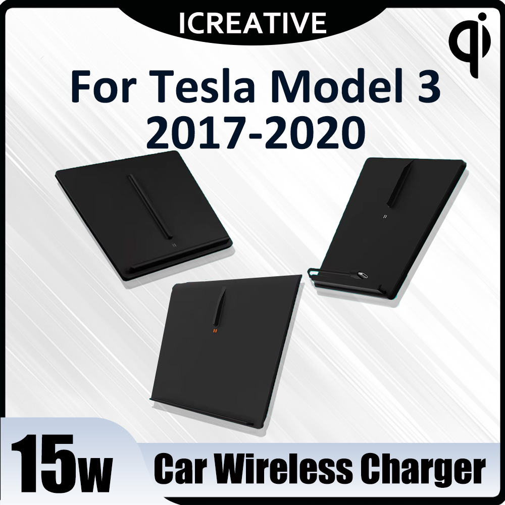 Wireless Phone Charger Pad - Bezprzewodowa ładowarka samochodowa do Tesla Model