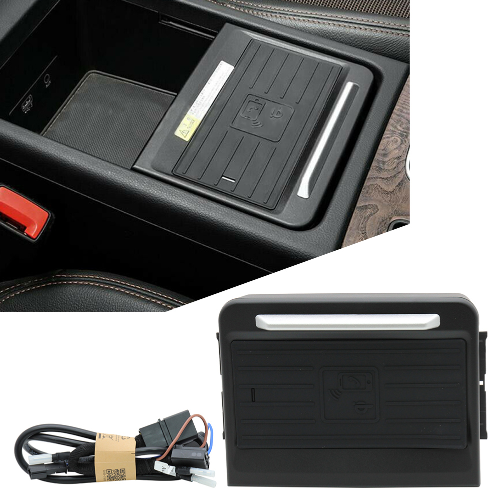 Wireless Phone Charger Pad - Schowek na konsolę samochodową Podkładka szybkiego