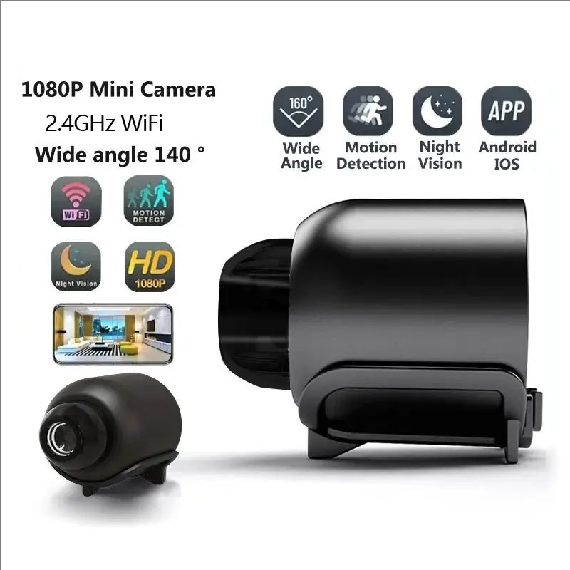 Compact Camera Mirrorless - Miniaturowa kamera WiFi 1080P HD z