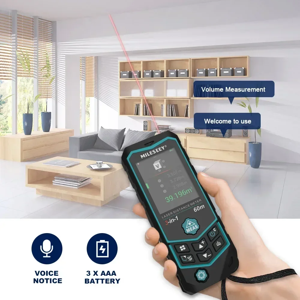 Mileseey R2B 60M USB Ładowalny – Laser Distance Measure recenzja i cena