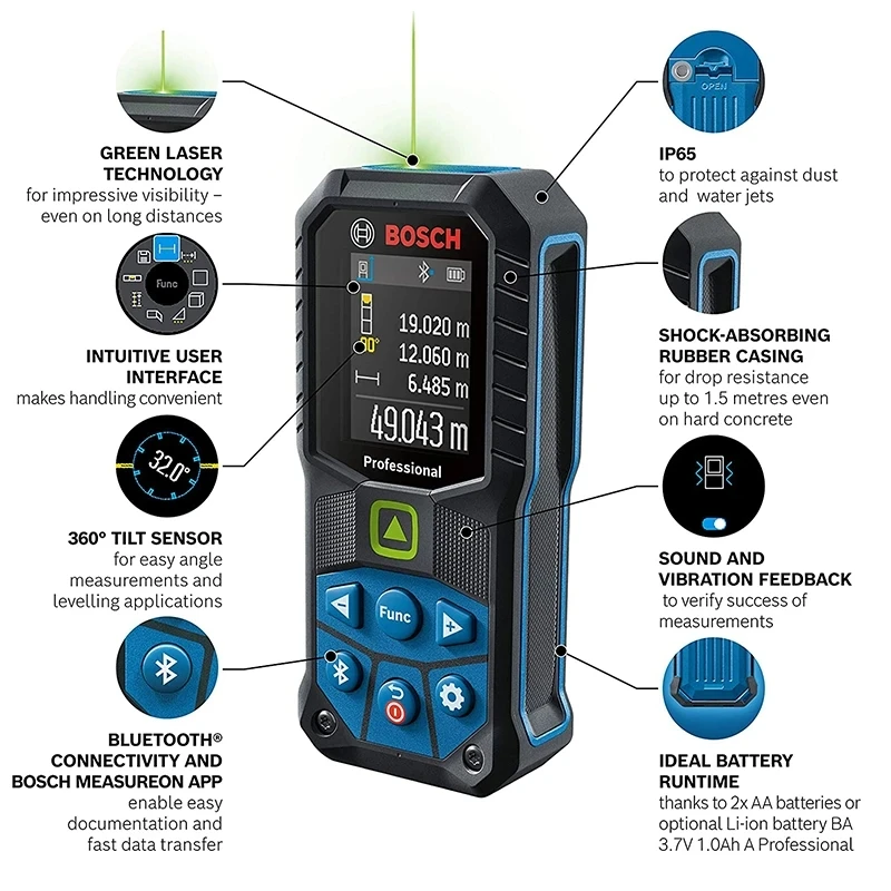 Bosch GLM50-27CG 50M Zielony l – Laser Distance Measure recenzja i cena