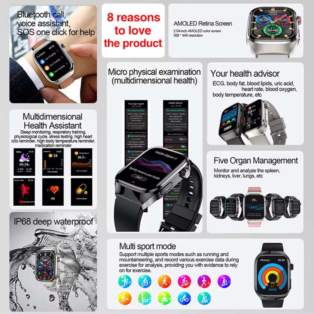 Smartwatch dla mężczyzn 2026 z – Laser Distance Measure recenzja i cena
